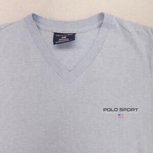 Polo Sport Casual Crew Neck Short Sleeve T Shirt Mens Size Large L Blue